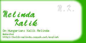 melinda kalik business card